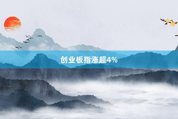 创业板指涨超4%