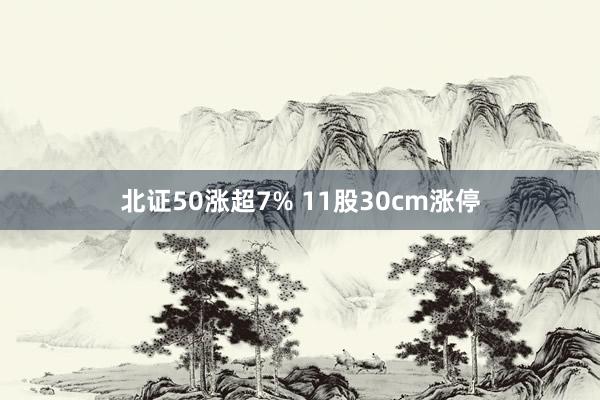 北证50涨超7% 11股30cm涨停